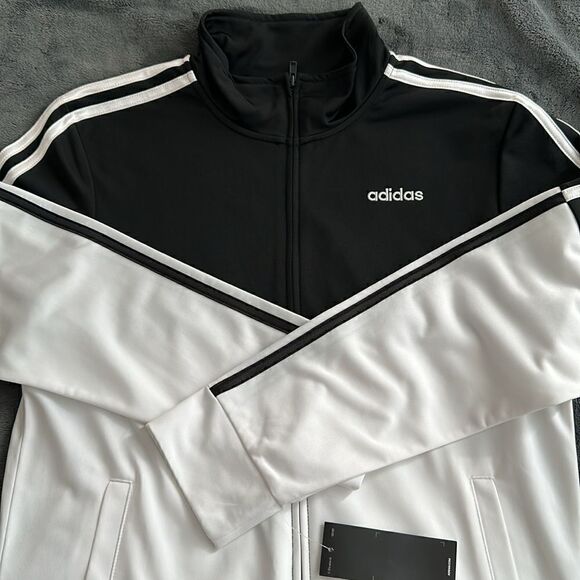 Adidas Color Block Tricot Jacket Boys Size Large 14/16 NWT - Picture 5 of 6